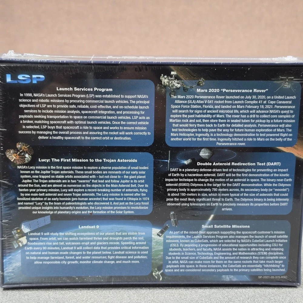 NASA PUZZLE, 250 PIECES, Launch Services Program NIB unopened‎